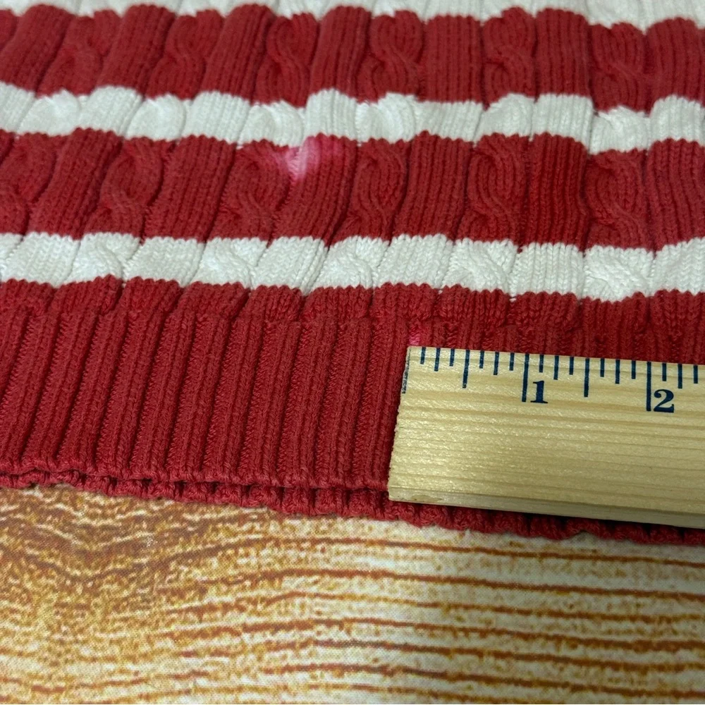 Lauren‎ Ralph Lauren Cable Knit Long Sleeve Sweater Size Small FLAWED